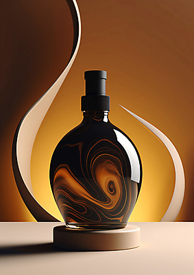 JPG 스튜디오촬영 편집이미지 그림자 사람없음 갈색 화장품 고급 디지털합성 오브젝트 공병 목업 편집실사 AI포토 AI콘텐츠 컬러 컨셉 실내 뷰티 CG 병_담는 파일형식