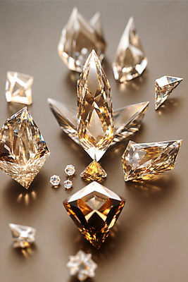 JPG 편집이미지 사람없음 빛 반짝임 노란색 크리스탈 보석 디지털합성 편집실사 AI포토 AI콘텐츠 컬러 모션 광석 CG 파일형식