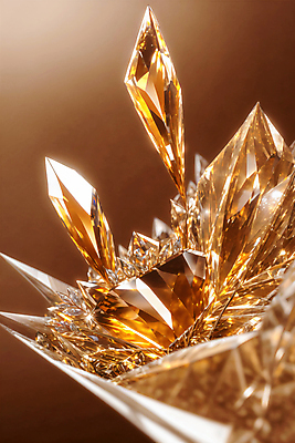 JPG 편집이미지 사람없음 빛 반짝임 금색 크리스탈 보석 디지털합성 편집실사 AI포토 AI콘텐츠 컬러 모션 광석 CG 파일형식