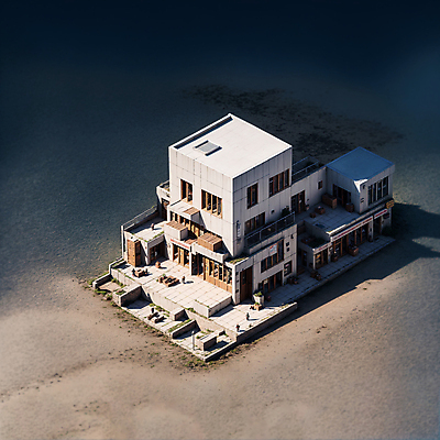 JPG 편집이미지 창문 사람모양 그림자 사람없음 건물 상점 미니어처 건축모형 아이소메트릭 편집실사 AI컴퓨터그래픽 AI콘텐츠 모양 건축물 모형 CG 파일형식