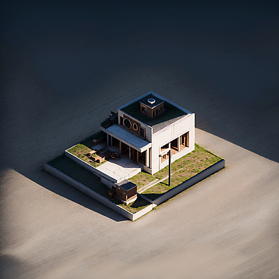 JPG 편집이미지 가로등 창문 그림자 잔디 사람없음 건물 미니어처 건축모형 아이소메트릭 편집실사 AI컴퓨터그래픽 AI콘텐츠 식물 건축물 공공시설 모형 CG 파일형식