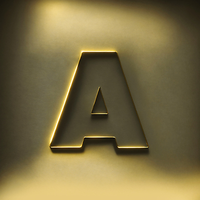 JPG 편집이미지 문자 알파벳 대문자 타이포그라피 사람없음 회색 금색 디지털합성 A 편집소스 이미지편집 편집실사 AI컴퓨터그래픽 AI콘텐츠 영어 컬러 CG 파일형식