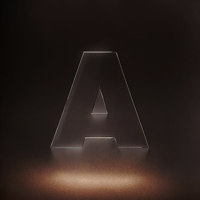 JPG 편집이미지 문자 알파벳 유리 대문자 타이포그라피 사람없음 검은색 디지털합성 A 편집소스 이미지편집 편집실사 AI컴퓨터그래픽 AI콘텐츠 영어 컬러 재질 CG 파일형식