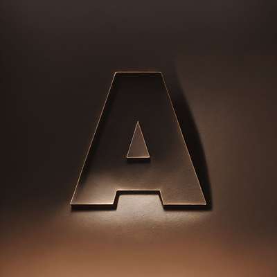 JPG 편집이미지 문자 알파벳 대문자 타이포그라피 사람없음 갈색 검은색 디지털합성 A 편집소스 이미지편집 편집실사 AI컴퓨터그래픽 AI콘텐츠 영어 컬러 CG 파일형식