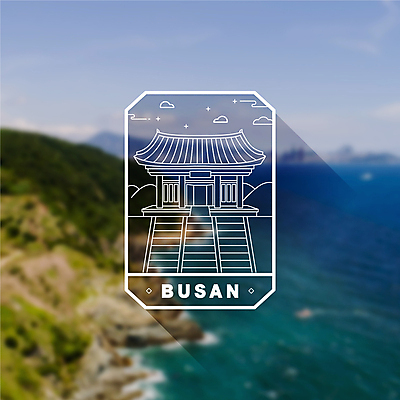 구름 라인일러스트 일러스트 산 사람없음 라벨 계단 사찰 라인아트 부산 랜드마크 범어사 국내일러스트 AI파일 자연요소 선 종교건축 프레임 한국 파일형식 벡터