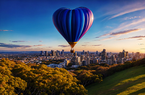 JPG 주간 편집이미지 하늘 산 풍경 사람없음 야외 일몰 열기구 하트 비행 도시 디지털합성 풍선 편집소스 편집실사 AI포토 AI콘텐츠 자연요소 모양 항공교통 노을 CG 파일형식