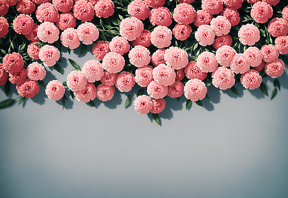 JPG 편집이미지 꽃 분홍색 나뭇잎 그림자 사람없음 카네이션 디지털합성 카피스페이스 편집소스 편집실사 AI포토 AI콘텐츠 식물 컬러 잎 공백 CG 파일형식