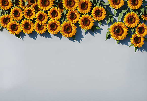 JPG 편집이미지 꽃 나뭇잎 해바라기 그림자 사람없음 노란색 회색 디지털합성 카피스페이스 편집소스 편집실사 AI포토 AI콘텐츠 식물 컬러 잎 공백 CG 파일형식