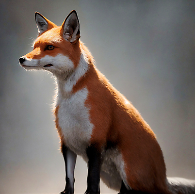 JPG 동물 편집이미지 한마리 응시 앉기 사람없음 디지털합성 여우 편집소스 붉은여우 편집실사 AI컴퓨터그래픽 AI콘텐츠 1 시선 포유류 모션 CG 파일형식