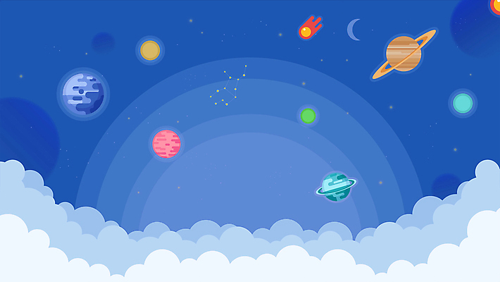 구름 백그라운드 사람없음 파란색 우주 별자리 행성 달 유성 모션그래픽 MP4 MOV 자연요소 컬러 동영상 파일형식