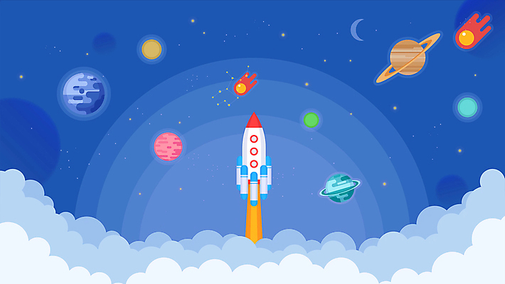 구름 백그라운드 사람없음 파란색 우주 별자리 행성 로켓 달 비행 유성 우주선 로켓발사 모션그래픽 MP4 MOV 자연요소 컬러 발사 동영상 파일형식