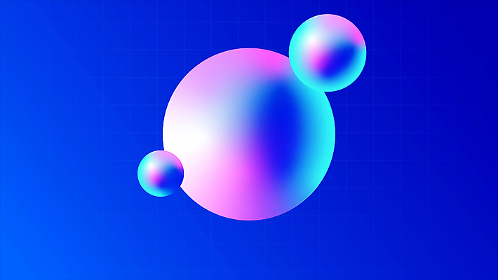 백그라운드 추상 사람없음 파란색 원형 네온 그라데이션 기하학 모션그래픽 MP4 MOV 도형 컬러 무늬 동영상 파일형식