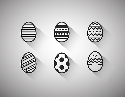 아이콘 기독교 사람없음 세트 교회 라인아트 부활절계란 심플 2D아이콘 AI파일 종교 선 종교건축 부활절 건물 계란 파일형식 벡터