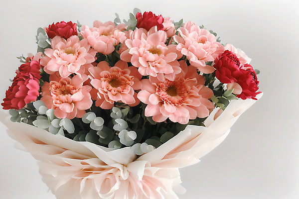 JPG 편집이미지 꽃 분홍색 부케 결혼 사람없음 디지털합성 결혼소품 편집실사 AI포토 AI콘텐츠 식물 컬러 꽃다발 이벤트 CG 오브젝트 파일형식