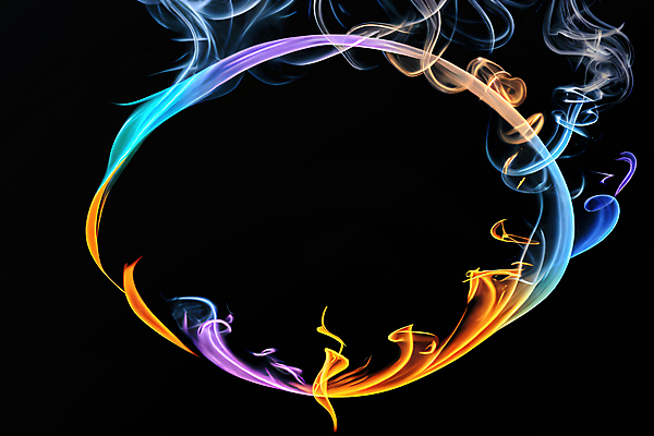 JPG 편집이미지 추상 사람없음 컬러풀 원형 연기 디지털합성 원형프레임 스모크 카피스페이스 이미지편집 편집실사 AI컴퓨터그래픽 AI콘텐츠 도형 컬러 무늬 프레임 공백 CG 파일형식