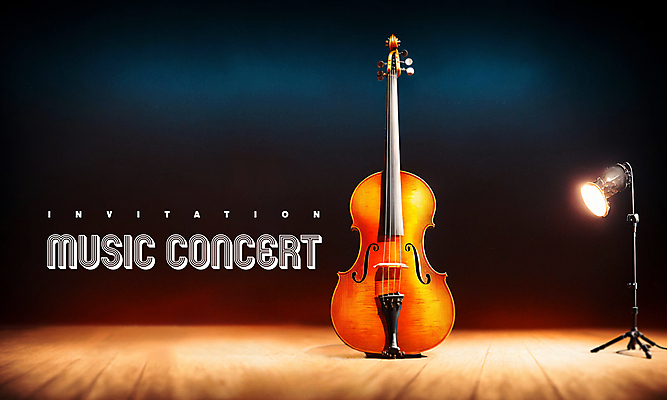 PSD 편집이미지 현악기 조명 사람없음 콘서트 무대 바이올린 초대장 첼로 음악회 이미지편집 악기 카드_감사 공연 파일형식 찰현악기