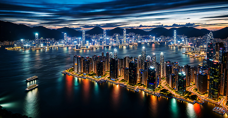 JPG 구름 편집이미지 도로 야경 하늘 사람없음 건물 빛 강 반사 고층빌딩 디지털합성 해안도시 장노출 선박 편집실사 AI포토 AI콘텐츠 자연요소 건축물 길 수상교통 교통시설 촬영기법 빌딩 도시 야간 CG 파일형식 풍경_경치