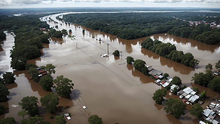 JPG 주간 나무 편집이미지 하늘 주택 풍경 사람없음 야외 마을 홍수 자연재해 디지털합성 기후변화 기후위기 편집실사 AI포토 AI콘텐츠 자연요소 식물 날씨 건물 변화 CG 재해 위기 파일형식