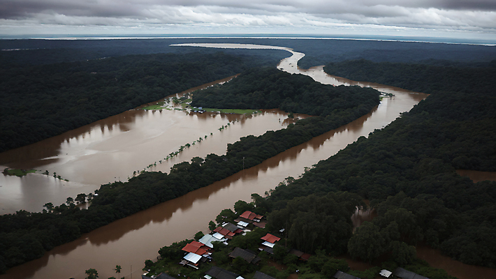 JPG 주간 나무 편집이미지 하늘 산 주택 풍경 사람없음 야외 마을 홍수 자연재해 디지털합성 기후변화 기후위기 편집실사 AI포토 AI콘텐츠 자연요소 식물 날씨 건물 변화 CG 재해 위기 파일형식