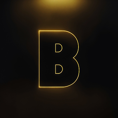 JPG 편집이미지 문자 알파벳 대문자 타이포그라피 사람없음 노란색 검은색 B 디지털합성 네온 편집소스 이미지편집 편집실사 AI컴퓨터그래픽 AI콘텐츠 영어 컬러 CG 파일형식