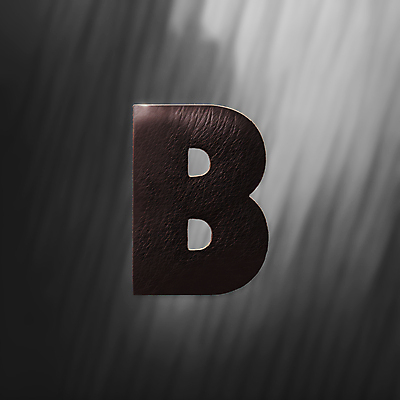 JPG 편집이미지 문자 알파벳 대문자 타이포그라피 사람없음 갈색 가죽 B 디지털합성 질감 편집소스 이미지편집 편집실사 AI컴퓨터그래픽 AI콘텐츠 영어 컬러 CG 파일형식