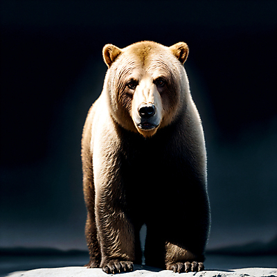 JPG 편집이미지 한마리 곰 그림자 서기 사람없음 빛 검은색 디지털합성 불곰 편집소스 편집실사 AI컴퓨터그래픽 AI콘텐츠 동물 1 컬러 포유류 모션 CG 파일형식