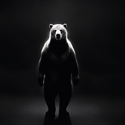 JPG 편집이미지 한마리 곰 그림자 서기 사람없음 검은색 디지털합성 불곰 편집소스 편집실사 AI컴퓨터그래픽 AI콘텐츠 동물 1 컬러 포유류 모션 CG 파일형식