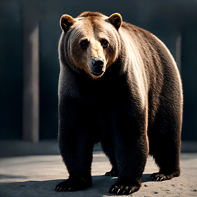 JPG 편집이미지 한마리 곰 그림자 사람없음 빛 검은색 디지털합성 불곰 편집소스 편집실사 AI컴퓨터그래픽 AI콘텐츠 동물 1 컬러 포유류 CG 파일형식