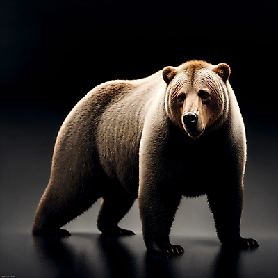 JPG 편집이미지 한마리 곰 그림자 사람없음 빛 검은색 디지털합성 불곰 편집소스 편집실사 AI컴퓨터그래픽 AI콘텐츠 동물 1 컬러 포유류 CG 파일형식