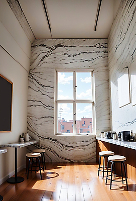 JPG 편집이미지 의자 창문 탁자 실내 사람없음 인테리어 공간 디지털합성 모던 대리석 마블링 편집소스 편집실사 AI포토 AI콘텐츠 디자인 가구 재료 내부 CG 파일형식