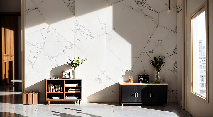 JPG 편집이미지 창문 실내 사람없음 인테리어 꽃병 공간 디지털합성 모던 서랍장 대리석 마블링 편집소스 편집실사 AI포토 AI콘텐츠 디자인 꽃 가구 재료 내부 CG 파일형식