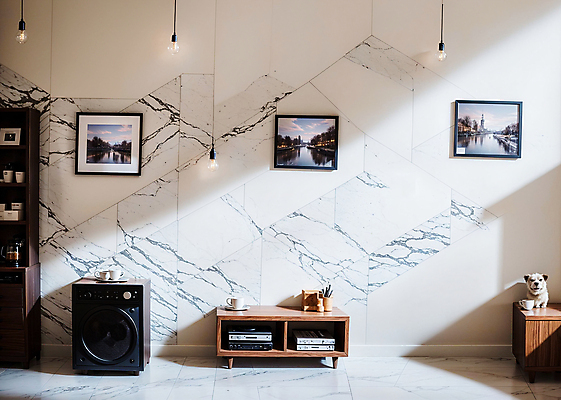 JPG 편집이미지 액자 실내 사람없음 인테리어 공간 디지털합성 모던 서랍장 대리석 드럼세탁기 마블링 편집소스 편집실사 AI포토 AI콘텐츠 디자인 가구 재료 내부 CG 세탁기 파일형식