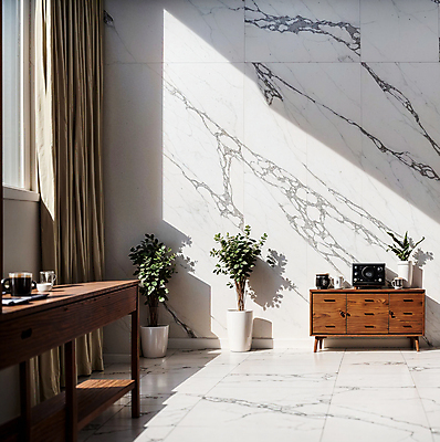 JPG 편집이미지 화분 실내 사람없음 인테리어 공간 커튼 책상 디지털합성 모던 서랍장 대리석 마블링 편집소스 편집실사 AI포토 AI콘텐츠 디자인 가구 재료 내부 CG 파일형식