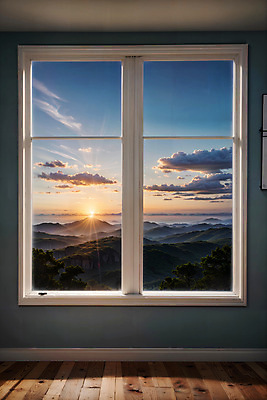 JPG 구름 편집이미지 창문 자연 하늘 산 실내 풍경 사람없음 햇빛 디지털합성 편집소스 편집실사 AI포토 AI콘텐츠 자연요소 내부 태양 CG 생태계 파일형식