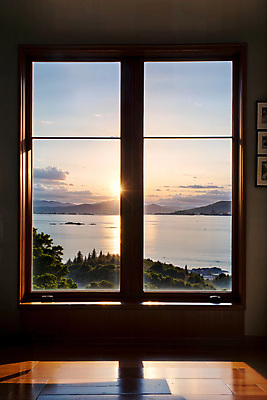 JPG 구름 편집이미지 호수 창문 자연 하늘 실내 풍경 사람없음 햇빛 일몰 디지털합성 편집소스 편집실사 AI포토 AI콘텐츠 자연요소 내부 태양 노을 CG 생태계 파일형식