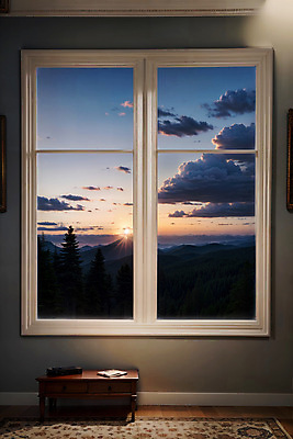 JPG 구름 편집이미지 창문 자연 하늘 실내 풍경 사람없음 일몰 디지털합성 편집소스 편집실사 AI포토 AI콘텐츠 자연요소 내부 노을 CG 생태계 파일형식