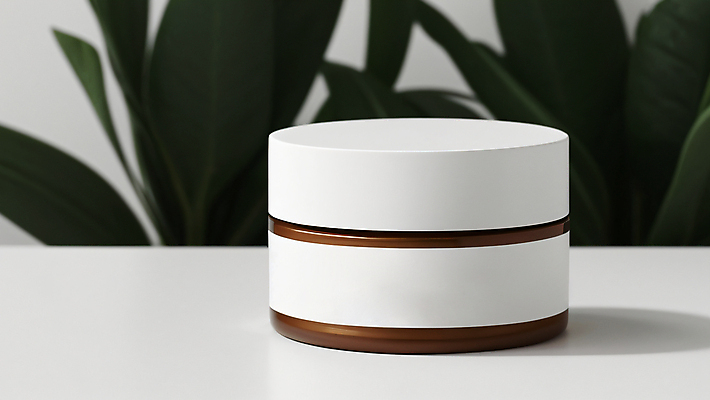 JPG 편집이미지 잎 사람없음 뷰티 화장품 흰색 디지털합성 오브젝트 심플 목업 미니멀 편집실사 AI포토 AI콘텐츠 식물 컬러 CG 파일형식