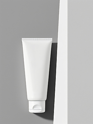 JPG 편집이미지 사람없음 뷰티 화장품 흰색 디지털합성 오브젝트 심플 튜브용기 목업 미니멀 편집실사 AI포토 AI콘텐츠 컬러 용기_그릇 CG 파일형식