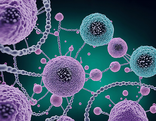 JPG 모양 편집이미지 세포 사람없음 그래픽 바이러스 질병 디지털합성 미생물 박테리아 이미지편집 편집실사 AI컴퓨터그래픽 AI콘텐츠 의학 생물 CG 파일형식