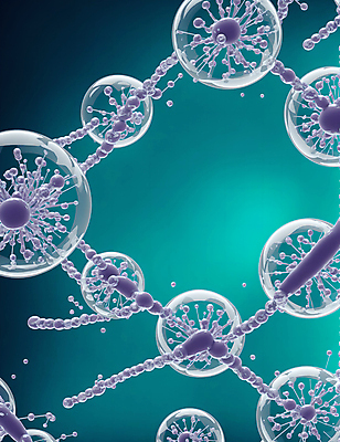 JPG 모양 편집이미지 세포 사람없음 그래픽 원형 바이러스 질병 연결 디지털합성 미생물 박테리아 이미지편집 편집실사 AI컴퓨터그래픽 AI콘텐츠 도형 의학 생물 CG 파일형식