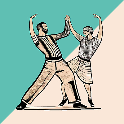 전신 여자 남자 포즈 일러스트 서기 성인 두명 손들기 만세 춤 커플댄스 성인만 국내일러스트 AI파일 모션 문화예술 사람 파일형식 벡터