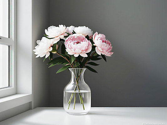 JPG 편집이미지 라이프스타일 꽃 창문 사람없음 인테리어 꽃병 흰색 창가 디지털합성 미니멀 편집실사 AI포토 AI콘텐츠 식물 디자인 컬러 생활 CG 파일형식