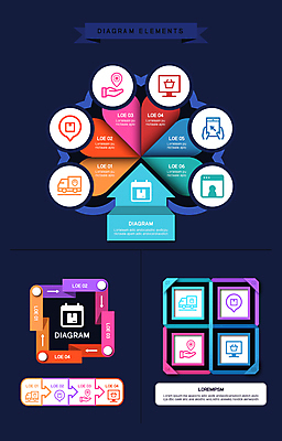 일러스트 그래프 사람모양 사람없음 스마트폰 컬러풀 사각형 모니터 정보 달력 운송업 연결 배송 위치 손모양 택배상자 단계 순서 인터넷창 타임라인 탑차 국내일러스트 AI파일 모양 도형 산업 컬러 인터넷 핸드폰 스마트기기 컴퓨터 상자 트럭 택배 파일형식 벡터 손_신체부위