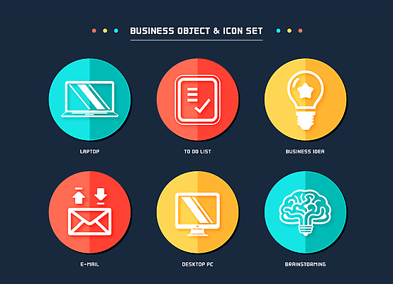 아이콘 비즈니스 전구 아이디어 사람없음 노트북 컴퓨터 모니터 원형 이메일 뇌 전구모양 브레인스토밍 투두리스트 2D아이콘 AI파일 모양 도형 컨셉 전자제품 리스트 파일형식 벡터