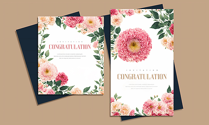 PSD 편집이미지 꽃 분홍색 잎 프레임 사람없음 세트 흰색 축하 화려 축하카드 이미지편집 카드프레임 식물 컬러 컨셉 카드_감사 파일형식