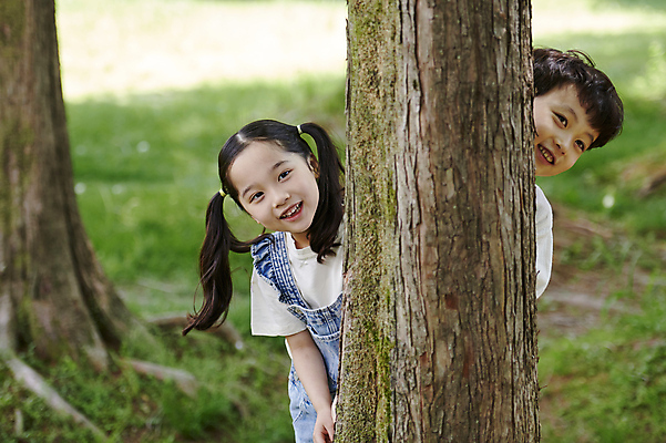 포토 JPG 주간 나무 공원 여자 남자 어린이 자연 미소 소녀 소년 상반신 야외 두명 앞모습 여름 한국인 엿보기 어린이만 나오기 국내포토 자연요소 식물 계절 공공시설 뷰포인트 모션 표정 사람 동양인 생태계 파일형식