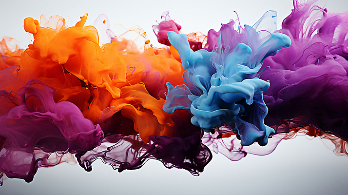 JPG 스튜디오촬영 편집이미지 잉크 사람없음 컬러풀 물감 액체 혼합 번짐 이미지편집 편집실사 AI컴퓨터그래픽 AI콘텐츠 컬러 실내 미술도구 CG 파일형식 효과