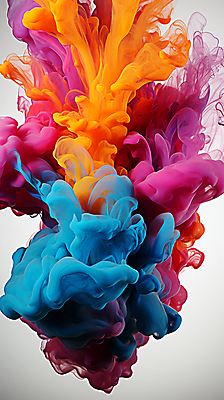 JPG 스튜디오촬영 편집이미지 잉크 사람없음 컬러풀 물감 액체 혼합 번짐 이미지편집 편집실사 AI컴퓨터그래픽 AI콘텐츠 컬러 실내 미술도구 CG 파일형식 효과