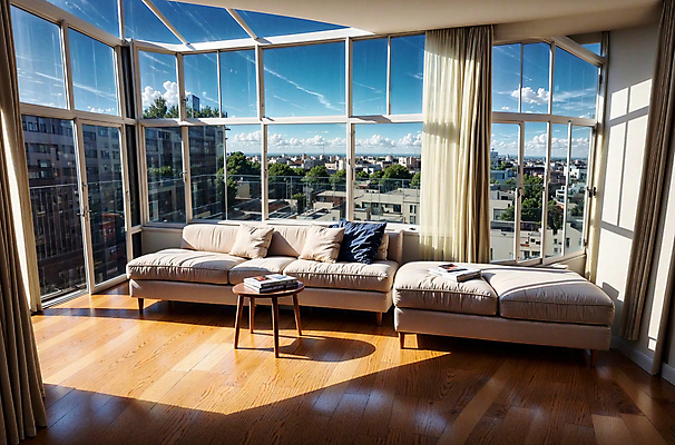 JPG 구름 편집이미지 쿠션 창문 탁자 하늘 실내 풍경 사람없음 건물 책 인테리어 소파 디지털합성 편집실사 AI포토 AI콘텐츠 자연요소 건축물 디자인 가구 의자 내부 CG 파일형식