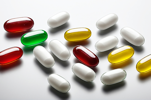 JPG 편집이미지 그림자 사람없음 알약 약 여러개 많음 편집실사 AI포토 AI콘텐츠 다수 컨셉 의학 CG 파일형식